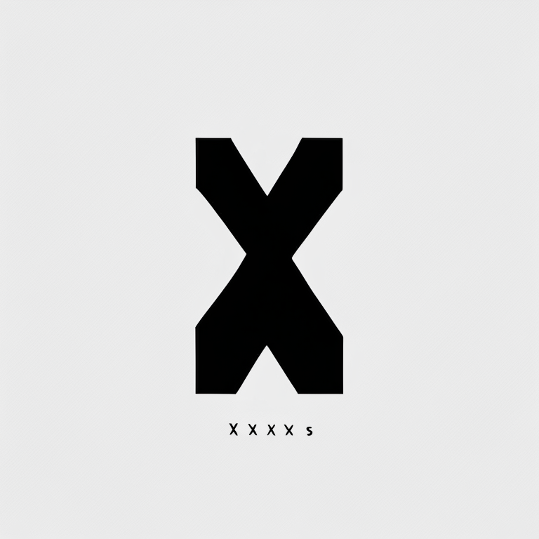 A black and white minimalist logo featuring the letters x、i、n、s、h、i、d、a、i in a modern font