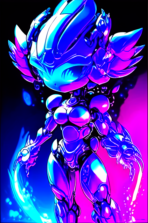 (2d cute anime:1.3), fantasy. Aliens babys, half robotic, detailed instruction. Full body, vixip. stunningly amazing, cool,wet, sticky, bright metallic blue and red flaming , fighting posed, aging, mars. by Studio Ghibli and Thomas Gainsborough. highly detailed. Cinematic lighting. Sci-Fi.
