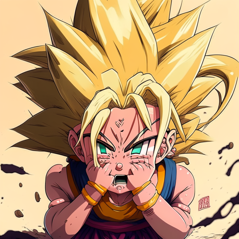  Dragon ball  pikola anime cry