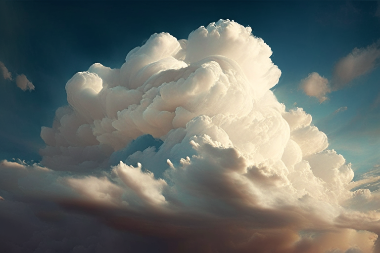 un cielo con nubes marrones