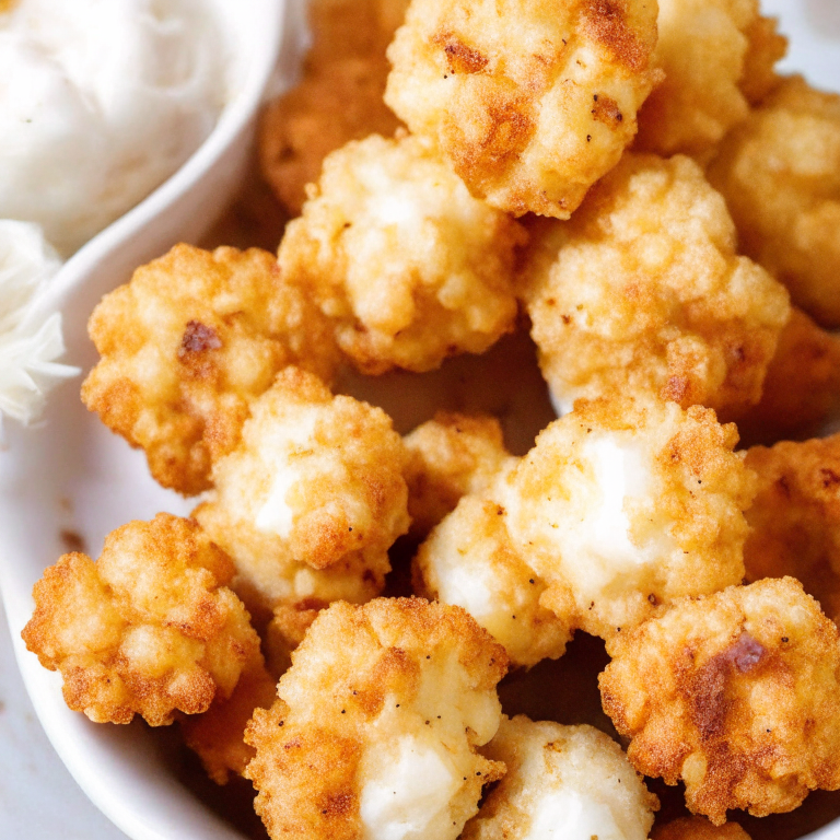 Air Fried Parmesan Cauliflower Bites