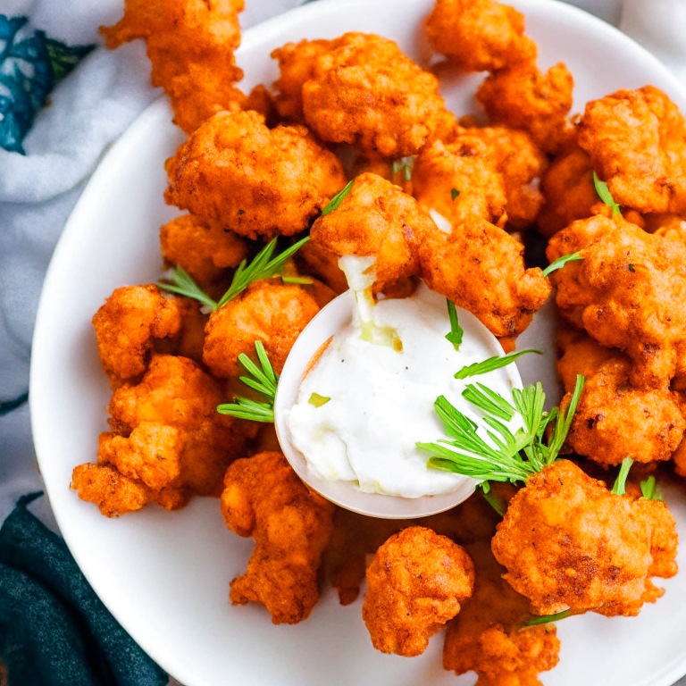 Air Fryer Buffalo Cauliflower Bites