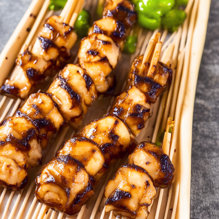 Air Fryer Teriyaki Chicken Skewers