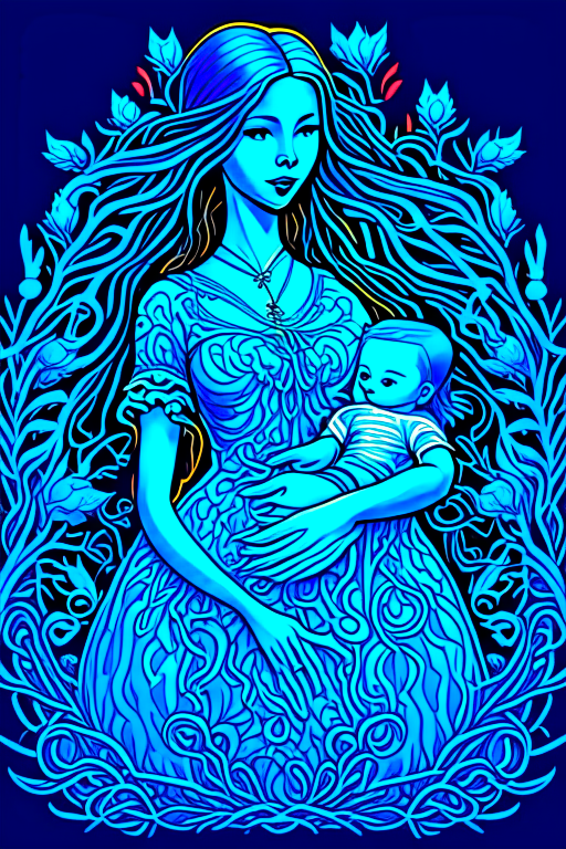 A scary mom with kids 