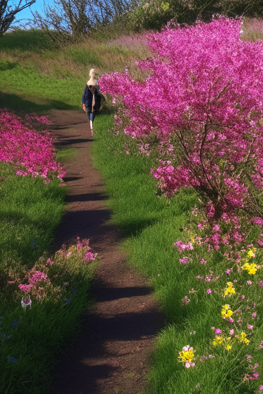 Walkiing around watching everything turning into flower