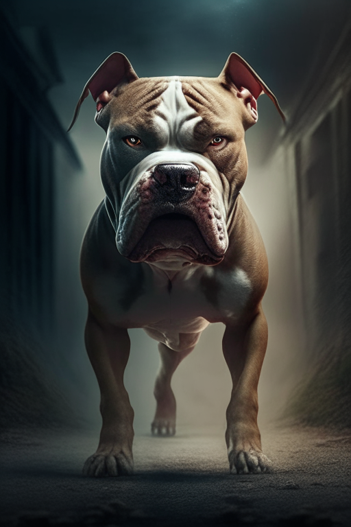 a scary mot dangerous pit bull dog turn into big dog 8k

