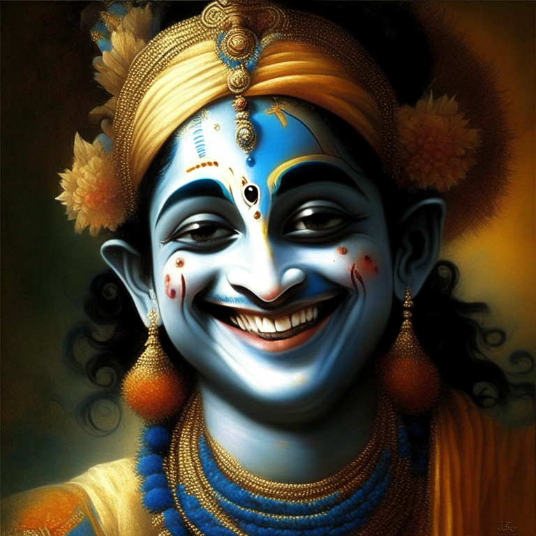 Lord Krishna With Smile | Image By BoulderTogether | Genmo