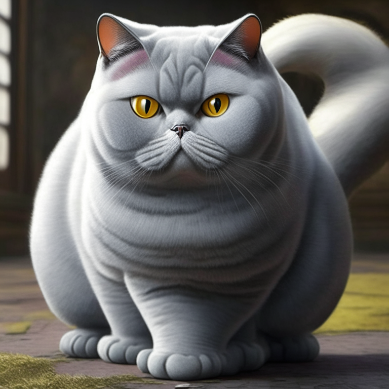 A british shorthair turn in to a sprigatito Pokémon 