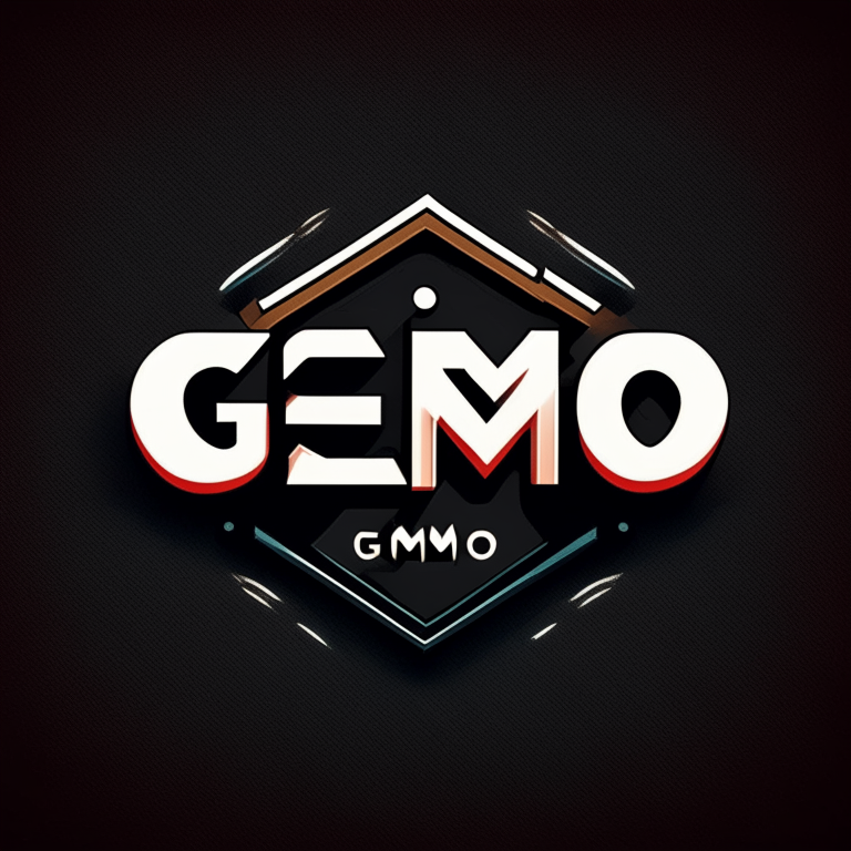 A modern logo with the word Genmo