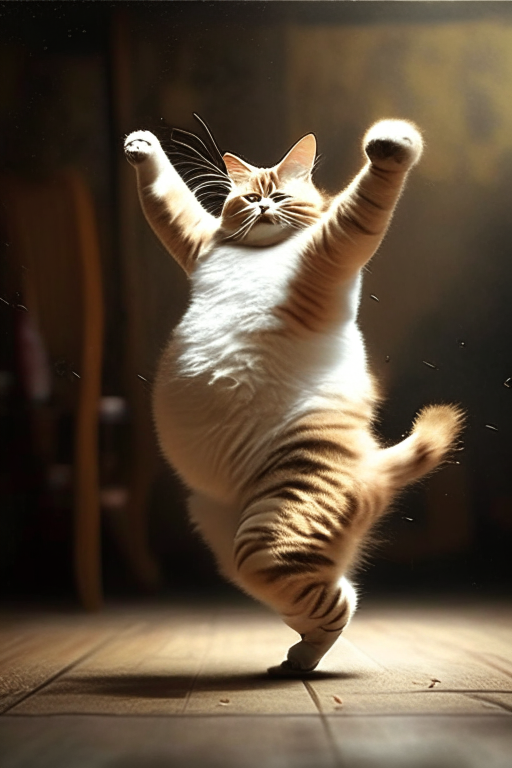 Dancing cat