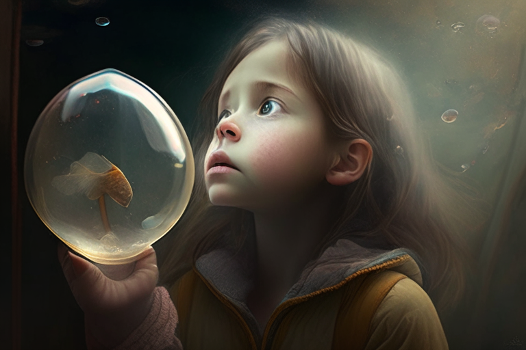 girl with an air of curiosity