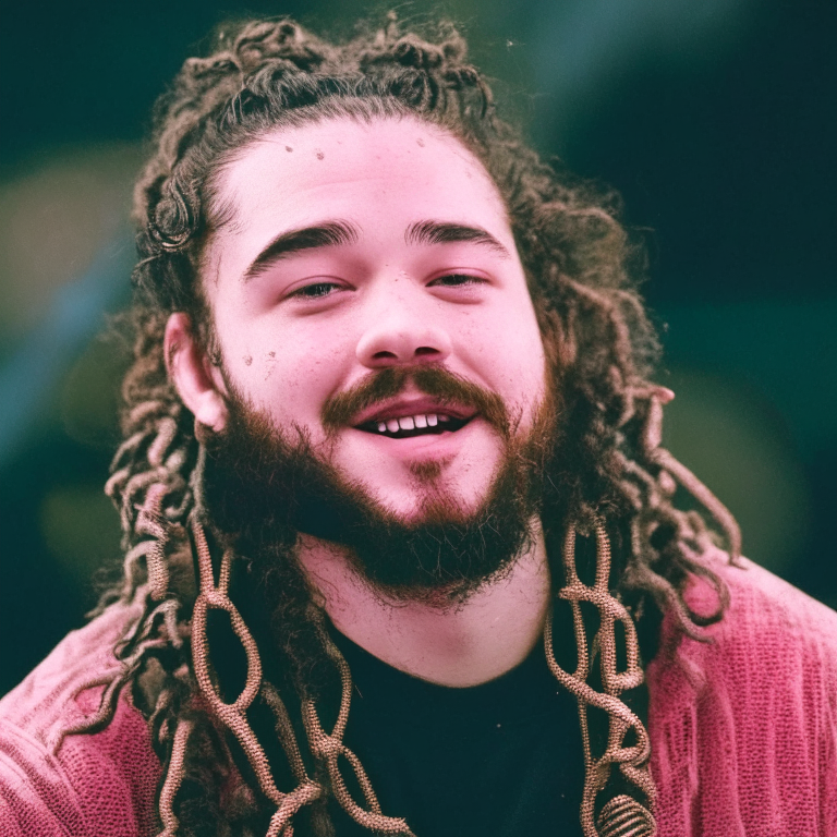 post malone with dyed hair. dye their hair different colors