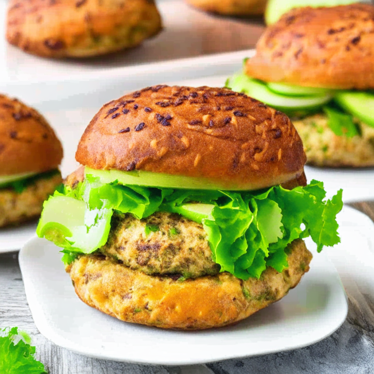 Air Fryer Turkey Burgers with Avocado Slices