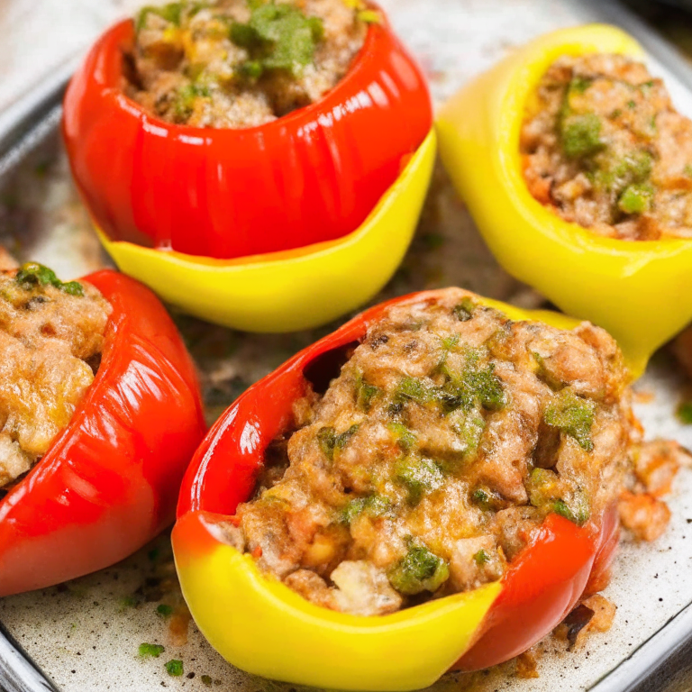 Air Fryer Turkey Stuffed Peppers