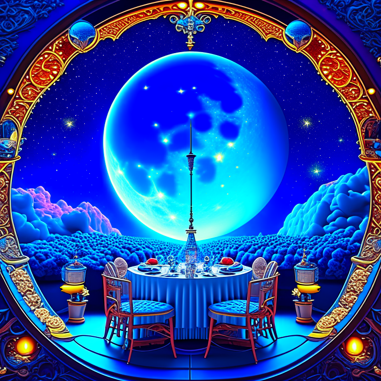 A restaurant on the moon