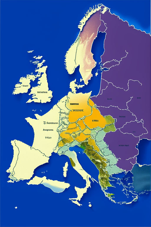 map of the EU