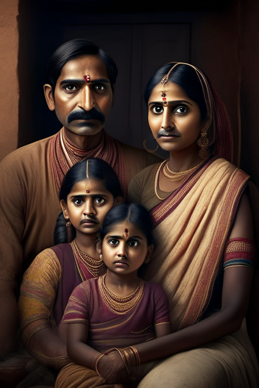 Indian family with 8k resulation 