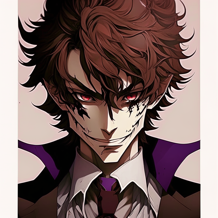 Handsome anime joker brown colour, 