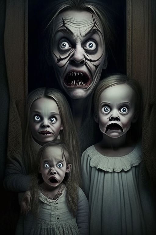 A beautiful family turns into scary more scary 