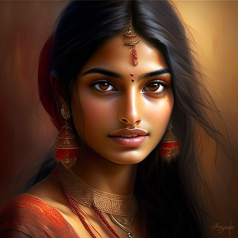 Creat a indian preety girl