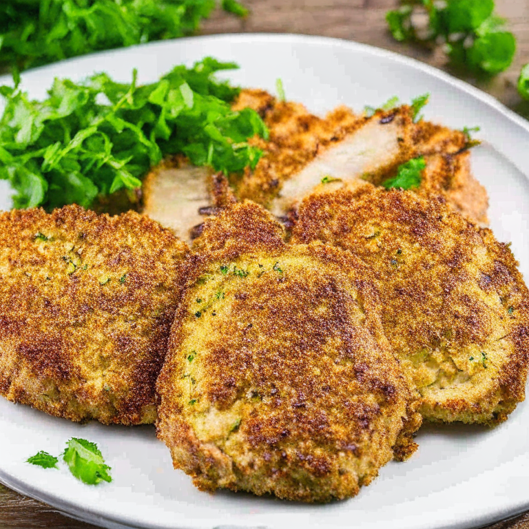 Air Fryer Pork Chops with Herb Crust, beautifully plated and ready to be served