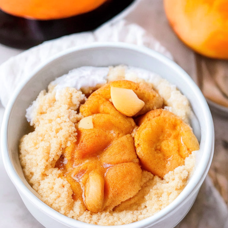 Air Fryer Peach Cobbler, a delicious and healthy dessert that's easy to make in the air fryer Peach Cobbler in the Air Fryer, a sweet and satisfying treat that's perfect for any occasion