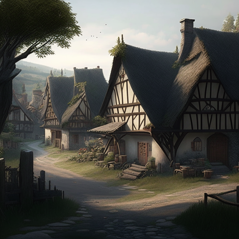 A quiet realistic village