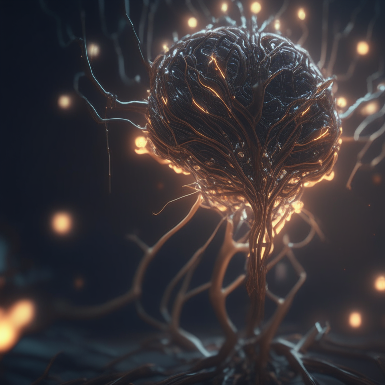 the neural network draws itself,unreal engine, octane render, trending on artstation, highly detailed, studio lighting, professional