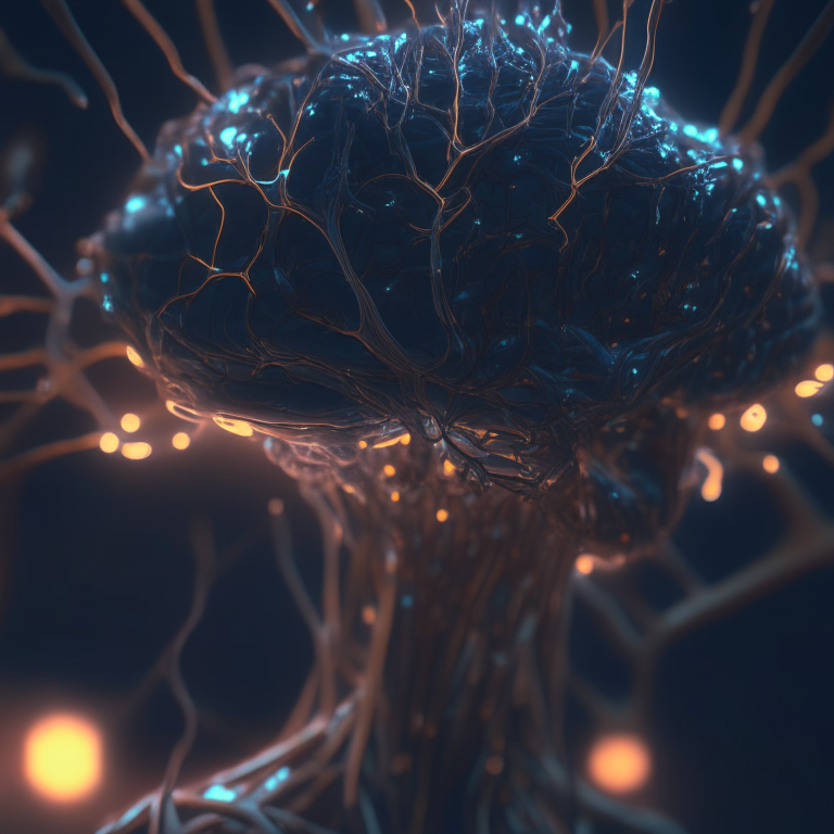 the neural network draws itself,unreal engine, octane render, trending on artstation, highly detailed, studio lighting, professional
