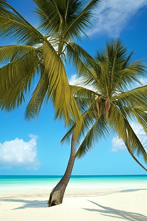 Palm trees on the beach