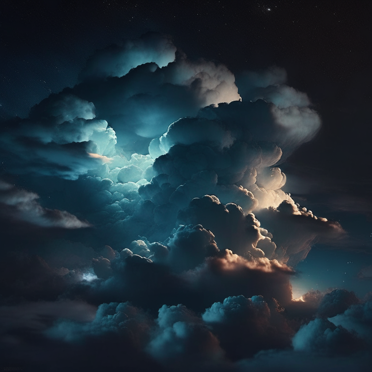 Clouds at night
