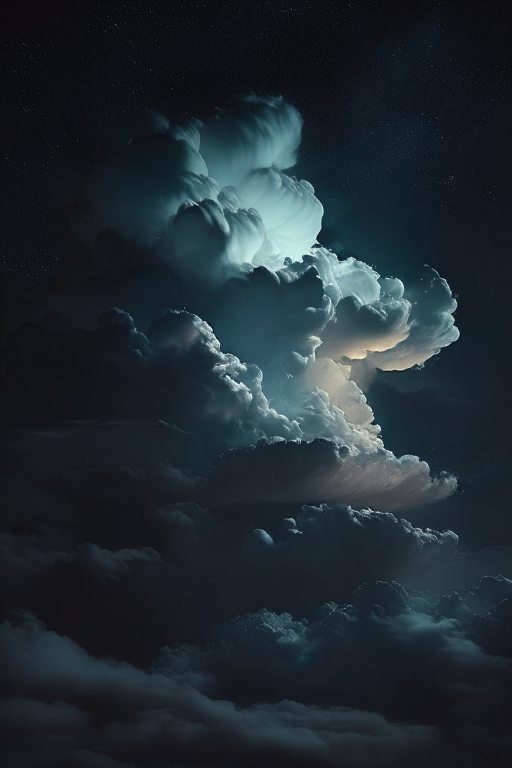 Clouds at night