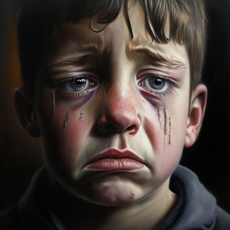 portrait 8-year-old boy Leiby Kletzky""crying”
