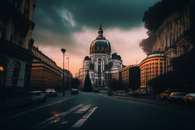 20mm lens photo Kyiv city scape