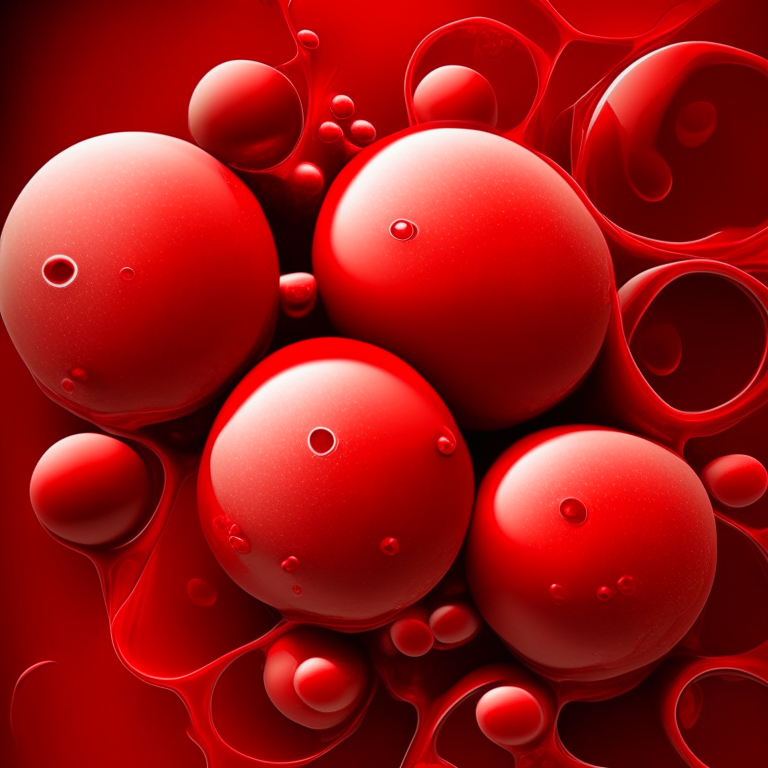 red blood cells, round and plump