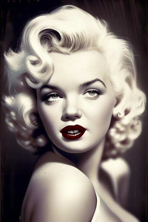 Marilyn Monroe look straight at the camera