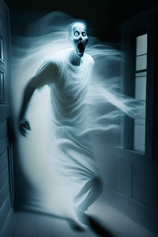 a man turns into ghost scary 3d cinematic visuals

