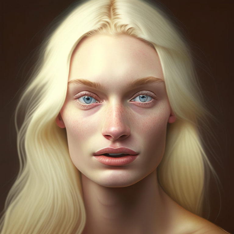 A portrait of a beautiful hyperrealistic  blonde woman with no make up