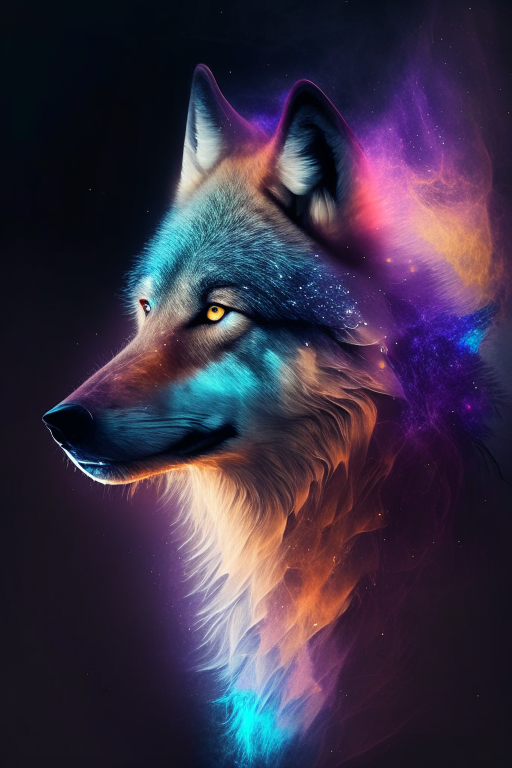 Wolf with aura