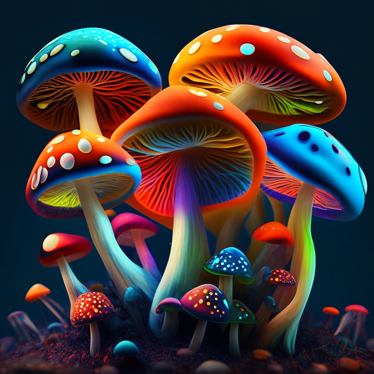 colors mushroms