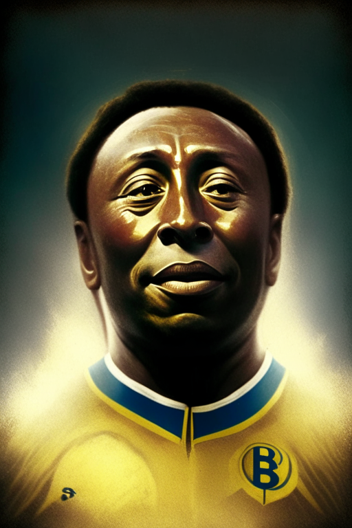 Footballer Pele as god