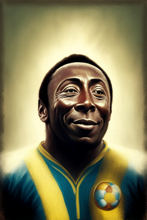 Footballer Pele as god