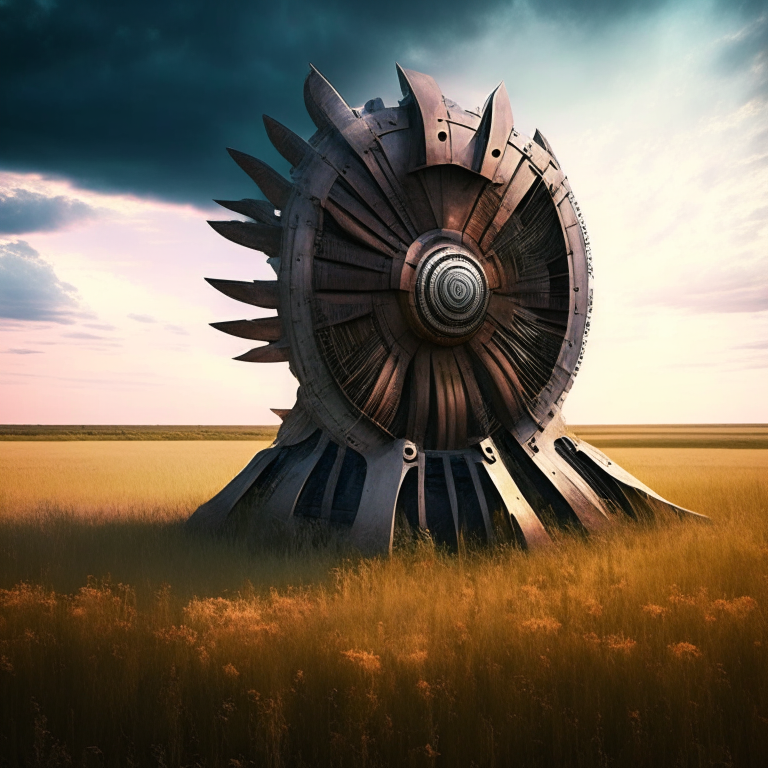 Nether portal turbine in a field of armor stands