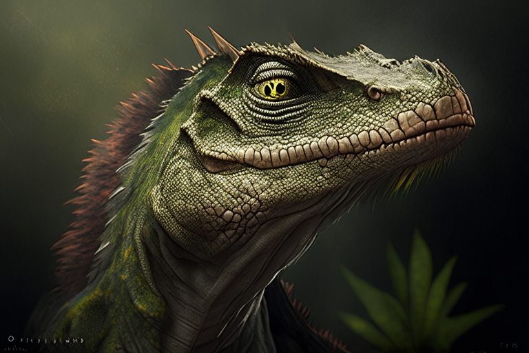 Reptiliano parado
