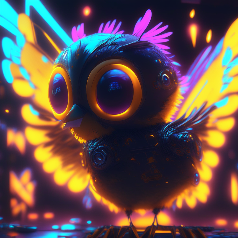 “Create a Tweety cartoon with a camera in an epic multiverse 8k neon dark room psychedelic futuristic cyberpunk city warrior camera butterflies oil glow style 1600s year 4000 exquisite detail huge lighting masterpiece 3d masterpiece 8k octane rendering, ray tracing, mixer, hyper detail”