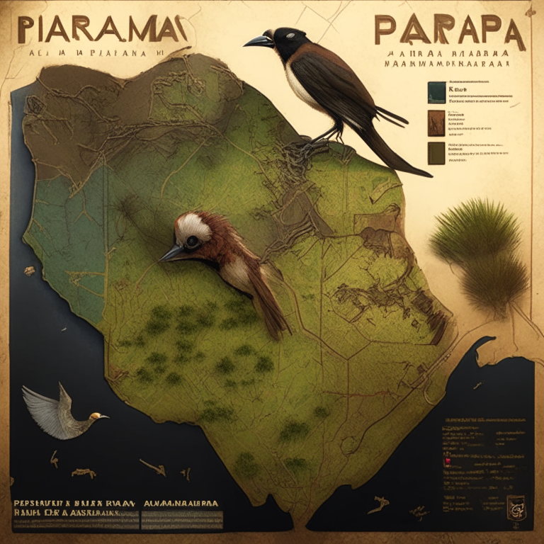 Paraguay rpg mapa vista de pájaros --ar 2:3