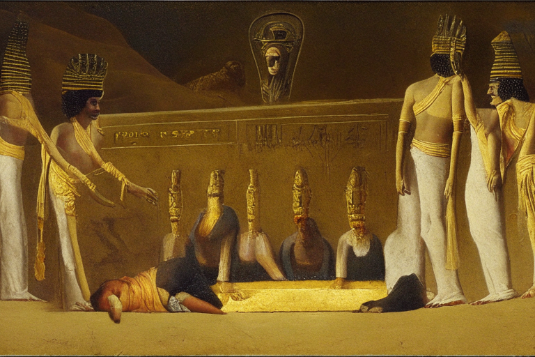 the burial of osiris