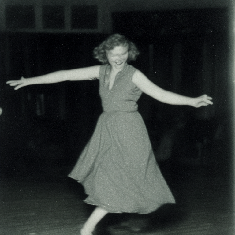 Enid Sinclair dancing 