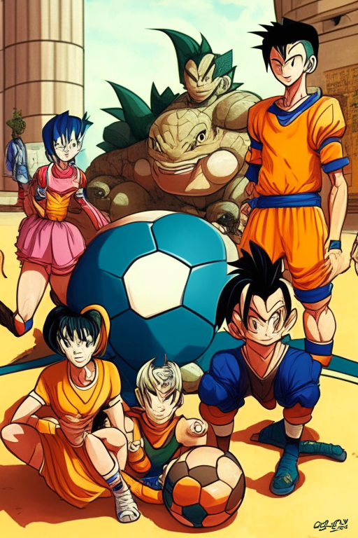 Kame , Bulma , Yamcha , Pual , Krillin, Lunch, Turtle AND Goku (Kid) AND Soccer playersfrom dragón ball at St. Regis Moscow