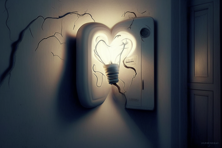 Panic seized their hearts as they fumbled for the light switch, but no illumination came